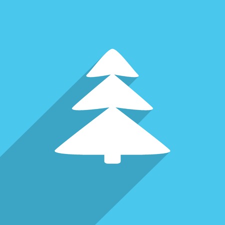xmas tree web flat icon.の写真素材