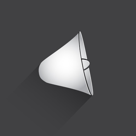 loudspeaker web flat icon.の写真素材