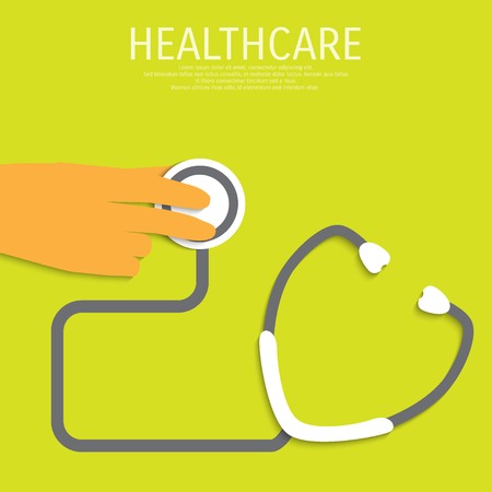 Vector healthcare medical flat background.のイラスト素材