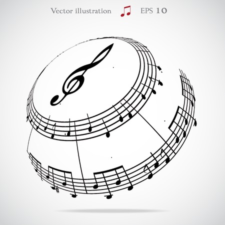 Abstract musical backgroundのイラスト素材