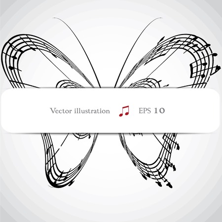 Abstract musical backgroundのイラスト素材