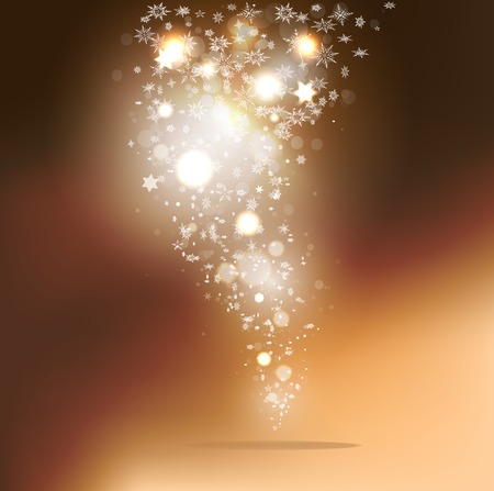 Snowstorm Christmas background with snowflakes.のイラスト素材