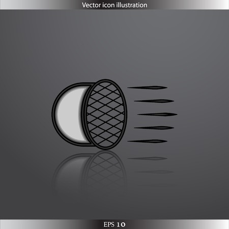Vector Car headlight web flat iconのイラスト素材