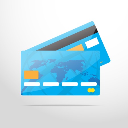 bank card web flat iconのイラスト素材