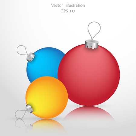 Vector Christmas ball background icon illustration.のイラスト素材