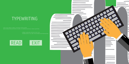 Vector typing web flat background. Global communication. Social network. Concepts for web banners and promotional materials.のイラスト素材