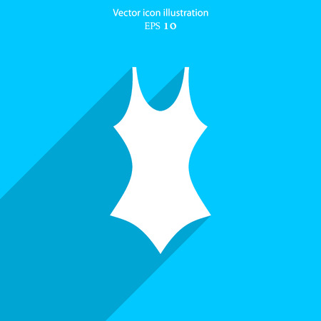 Vector swimsuit flat icon illustration.のイラスト素材