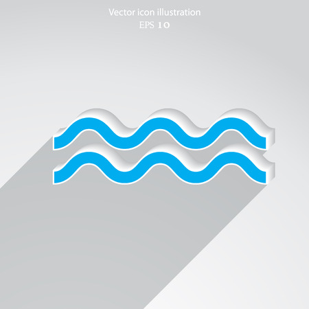 Vector water flat icon illustration.のイラスト素材