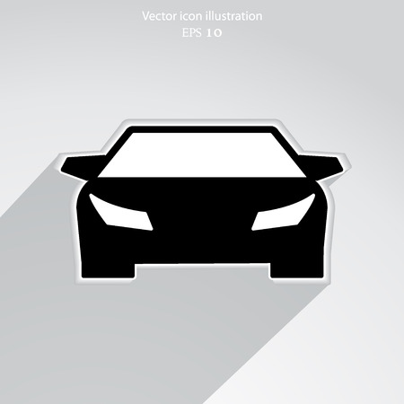 Vector car flat icon illustration.のイラスト素材