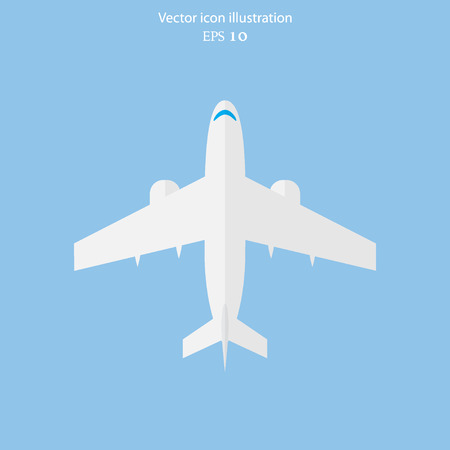 Vector plane icon web icon, flat designのイラスト素材