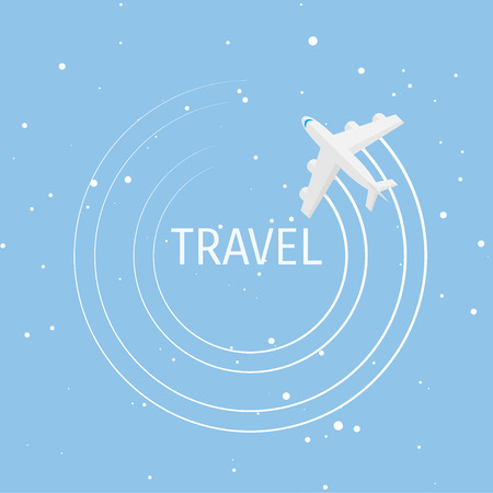 World travel and tourism concept illustration.のイラスト素材