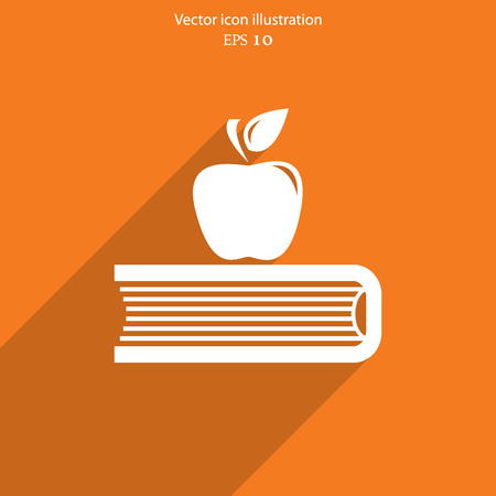 Vector book icon illustration background.のイラスト素材