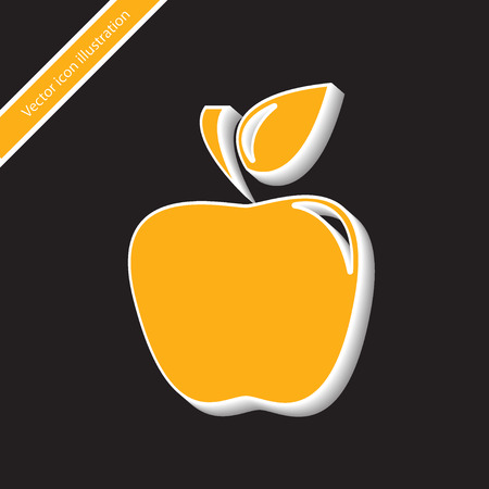 Vector apple icon illustration background.のイラスト素材