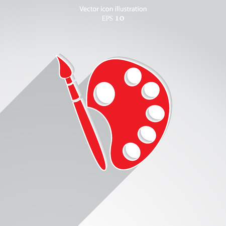 Vector painter icon illustration background.のイラスト素材