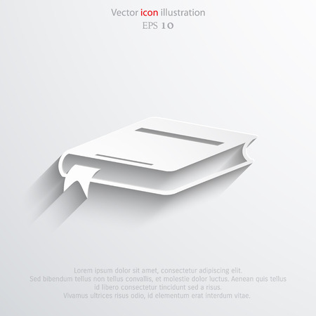Vector book icon illustration background.のイラスト素材