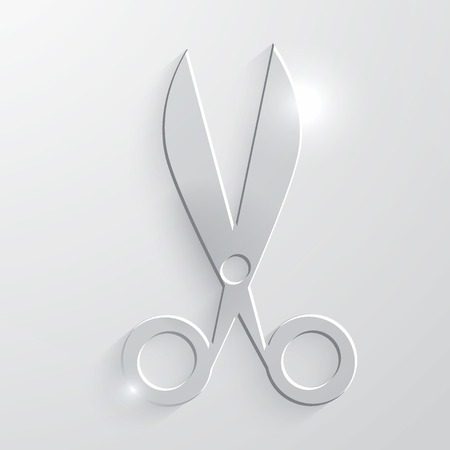 Vector hair salon tools with scissors and combのイラスト素材