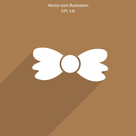 Vector bow tie web flat icon.のイラスト素材