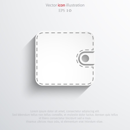 Vector wallet web iconのイラスト素材