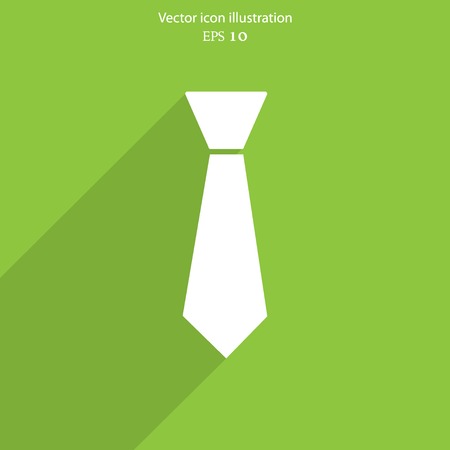 Vector necktie web flat icon. のイラスト素材