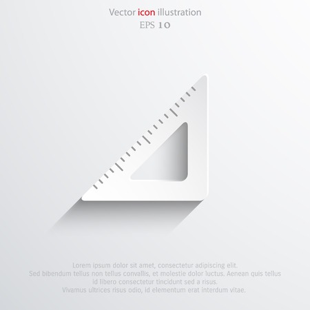 Vecror flat ruler icon のイラスト素材