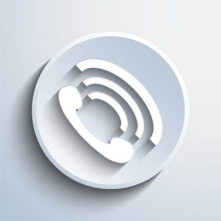 Vector phone handset icon. Eps 10 vector illustration.のイラスト素材