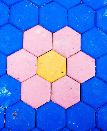 The beautiful gray and red sidewalk texture background の写真素材