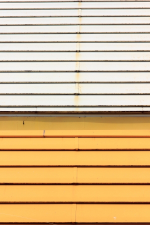 Roof it have colour orange half white.の写真素材