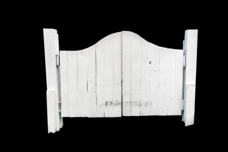 White door  hinges in them cowboy age.の写真素材