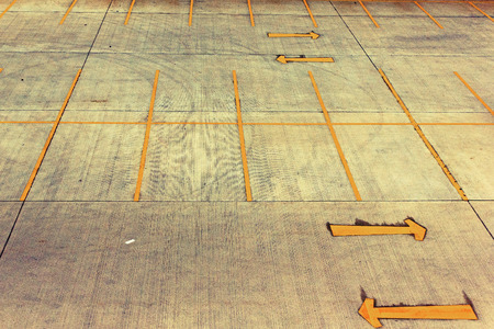 The parking on view top process vintage styleの写真素材