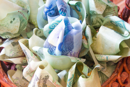 Money thai make to flower for congratulate
