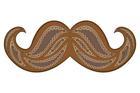 Mustache vector illustrationのイラスト素材