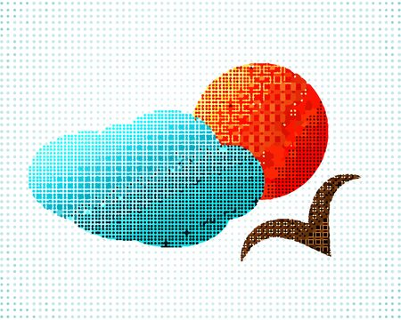 The icon for the travel agency.のイラスト素材