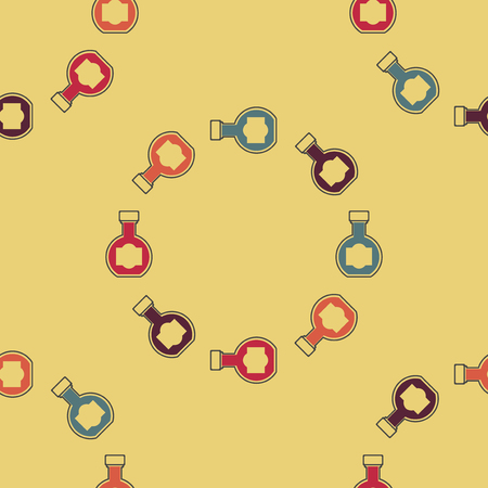 Seamless pattern background with alcoholic beverages. Liquor vector illustration. Drink bar.のイラスト素材