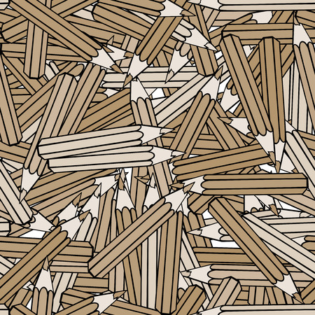 Seamless pattern background pencil. School design vector. Study wallpaper. Education clipart. Student instrumentのイラスト素材