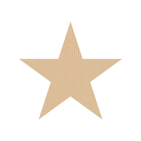 Star icon. Grunge cardboard texture. Vector illustration. Old posterのイラスト素材
