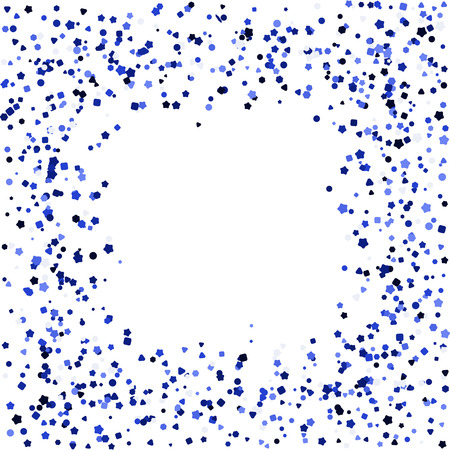 Glitter round frame. Vector illustration. Blue luxury sequinsのイラスト素材