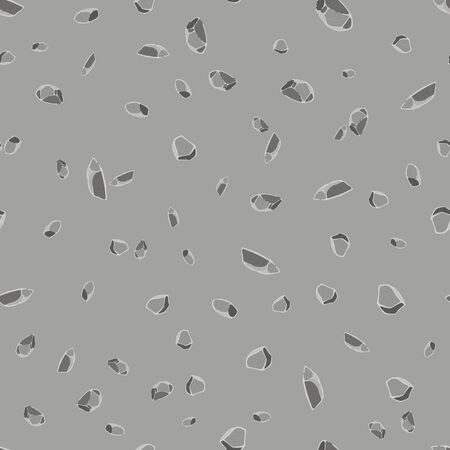 Gray stone repeat. Seamless pattern background. Vector illustration.のイラスト素材