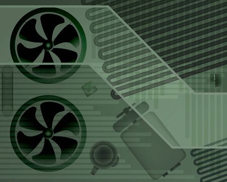 Futuristic abstract background. Vector illustration. Modern pattern Greenのイラスト素材