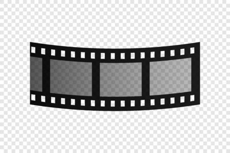 Film strip icon. Vector illustration. Cinema production.のイラスト素材