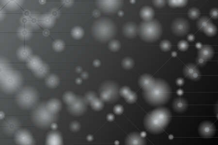 High tech vector illustration. Gray background and white light.のイラスト素材