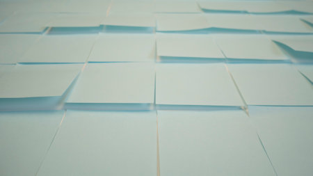 Adhesive stickers background. Empty paper sticky, notepapersの写真素材