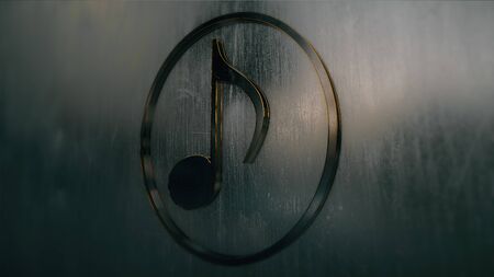 Music Note 3d modern shapeの写真素材
