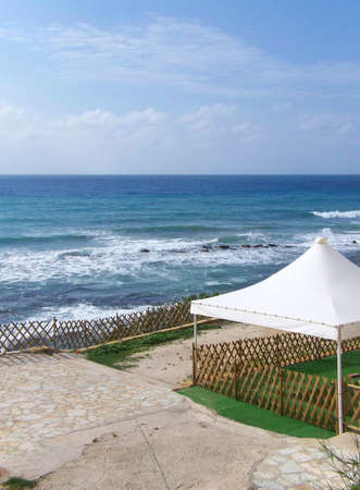 Seaside panorama.の写真素材