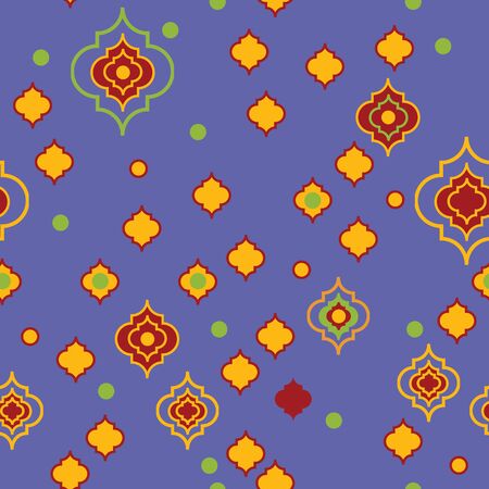 Moroccan Ancient Bright, quatrafoil background pattern seamless vector design
