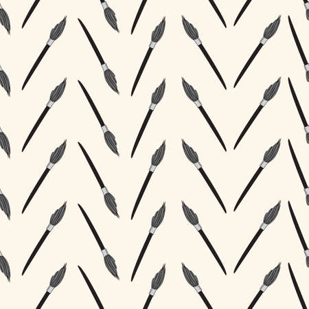 Paint Brush Cheveron seamless vector repeat paintbrushes creating a zigzag chevron pattern surface designのイラスト素材