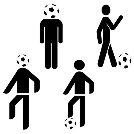 Soccer Player Iconsのイラスト素材