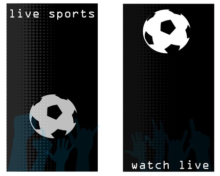 sports bar promo cardsのイラスト素材