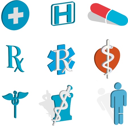 Medical iconsのイラスト素材