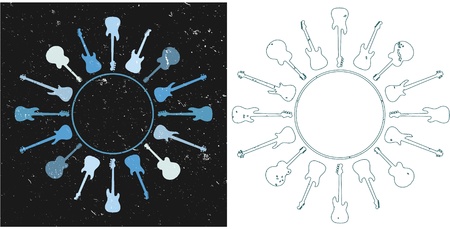 guitar designsのイラスト素材