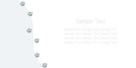 Background template illustration, animal footprint patternのイラスト素材
